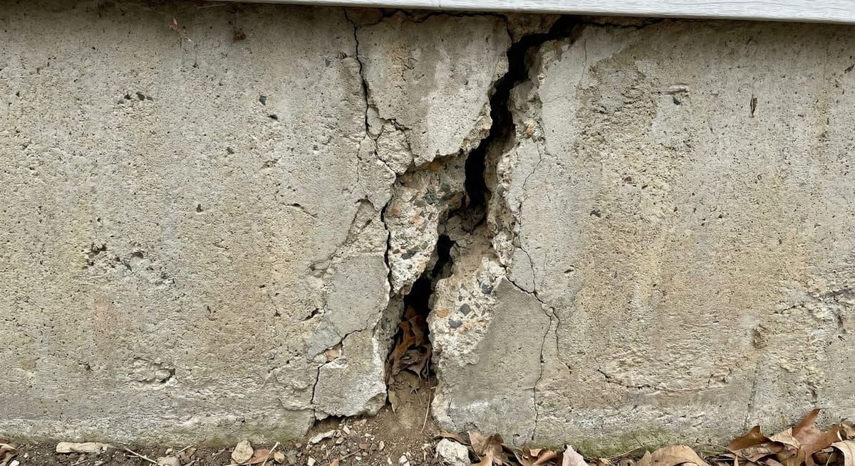 Cracked foundation